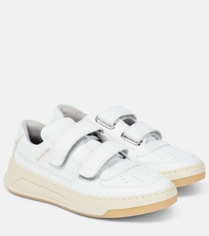 mode luxe Acne Studios Baskets en cuir Steffey blanc