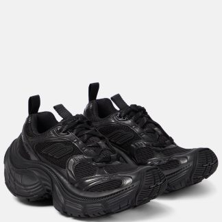 mode luxe Balenciaga 10XL baskets en maille noire