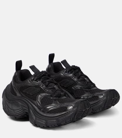 mode luxe Balenciaga 10XL baskets en maille noire