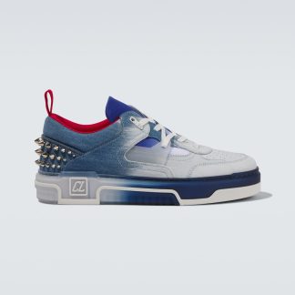 mode luxe Christian Louboutin Baskets en denim Astroloubi bleu