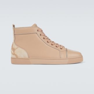 mode luxe Christian Louboutin Fun Louis sneakers beige