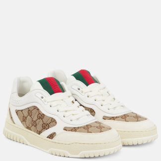 mode luxe Gucci Baskets Gucci Re-Web blanches