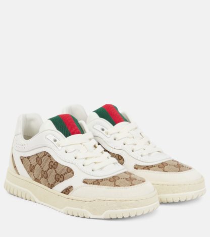 mode luxe Gucci Baskets Gucci Re-Web blanches