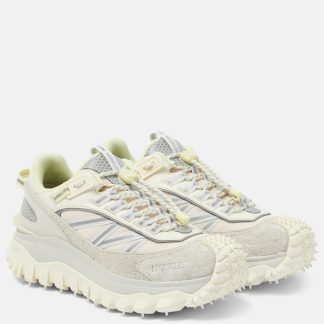 mode luxe Moncler Baskets Trailgrip en cuir blanc