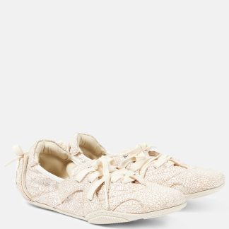 réplique de designer Acne Studios Baskets en cuir blanc