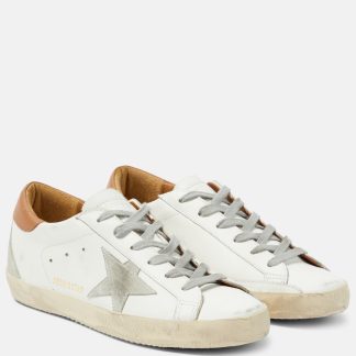 réplique de designer Golden Goose Baskets en cuir Super-Star multicolores