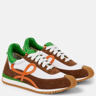 réplique de designer Loewe Baskets en daim Flow Runner multicolores