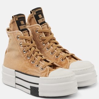 réplique de designer Rick Owens x Converse DBL DRKSTAR Chuck 70 sneakers marron