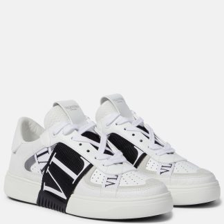 réplique de designer Valentino Garavani Baskets en cuir VL7N blanc