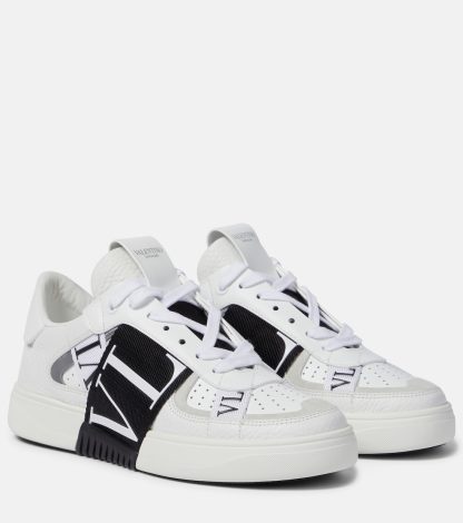 réplique de designer Valentino Garavani Baskets en cuir VL7N blanc