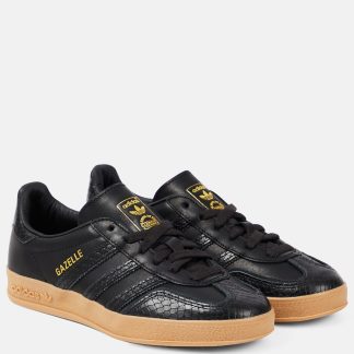 réplique de luxe Adidas Baskets Gazelle en cuir noir