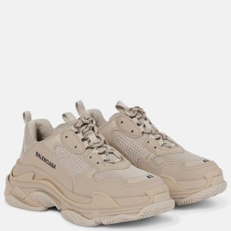 réplique de luxe Balenciaga Baskets Triple S beige