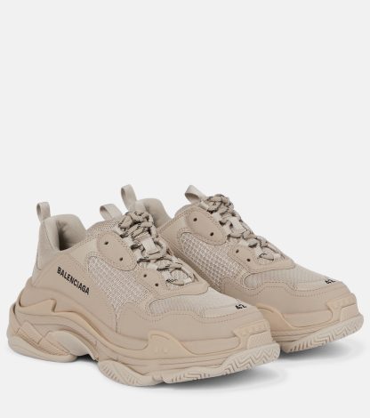 réplique de luxe Balenciaga Baskets Triple S beige