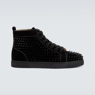 réplique de luxe Christian Louboutin Louis Orlato baskets en daim noir