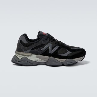 réplique de luxe New Balance 9060 baskets bordées de daim noir