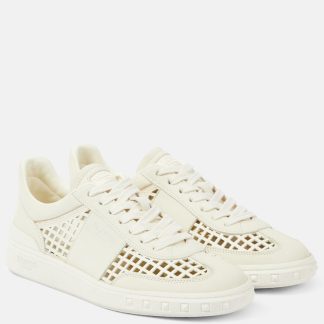 réplique de luxe Valentino Garavani Baskets en cuir Upvillage neutres