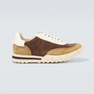 réplique de luxe Visvim Baskets en daim Hospoa Runner marron