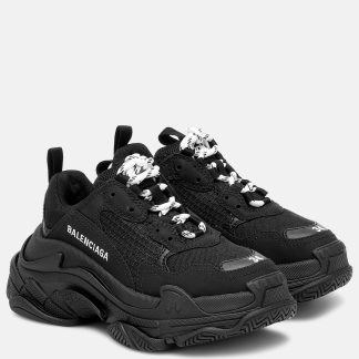 vente chaude designer Balenciaga Baskets Triple S noires