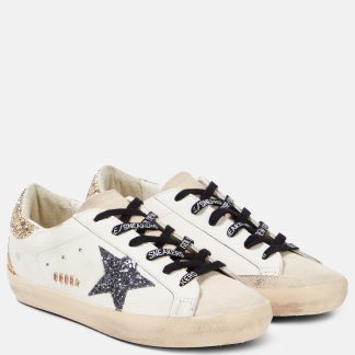 vente chaude designer Golden Goose Baskets Super-Star en cuir blanc