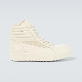 vente chaude designer Rick Owens Baskets montantes en cuir Hi Vintage jaune