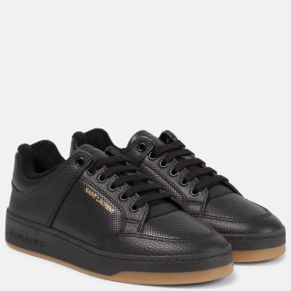 vente chaude designer Saint Laurent Baskets en cuir SL/61 noir