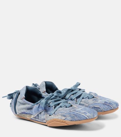 vente chaude luxe Acne Studios Baskets en jean bleu