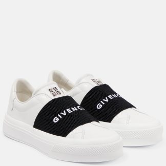 vente chaude luxe Givenchy Baskets en cuir City Sport blanches