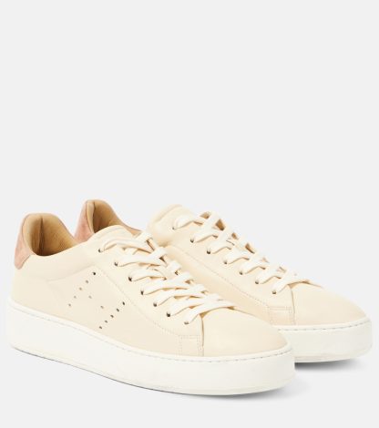 vente chaude luxe Hogan Baskets H672 en cuir suédé beige