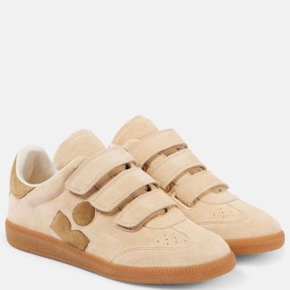 vente chaude luxe Isabel Marant Baskets Beth en daim beige