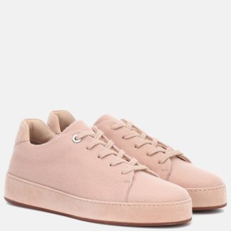 vente chaude luxe Loro Piana Baskets en daim Nuages rose