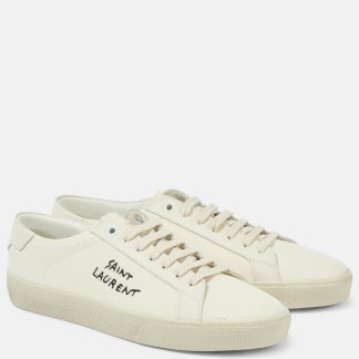 vente chaude luxe Saint Laurent Court Classic SL/06 baskets en toile blanche