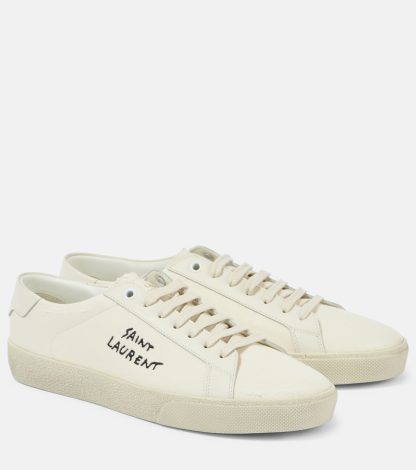 vente chaude luxe Saint Laurent Court Classic SL/06 baskets en toile blanche