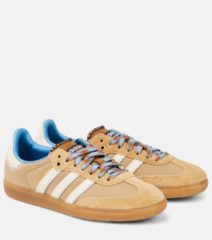 vente en gros de produits de luxe Adidas x Wales Bonner Samba baskets en cuir beige