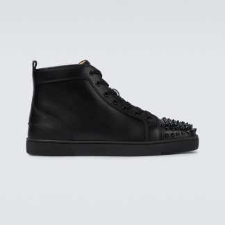 vente en gros de produits de luxe Christian Louboutin Baskets Louis Junior à crampons noires