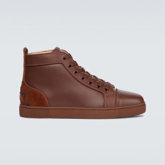 vente en gros de produits de luxe Christian Louboutin Fun Louis sneakers marron