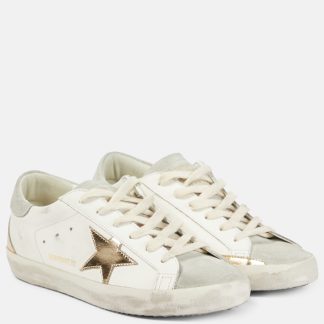 vente en gros de produits de luxe Golden Goose Baskets Super-Star en cuir blanc