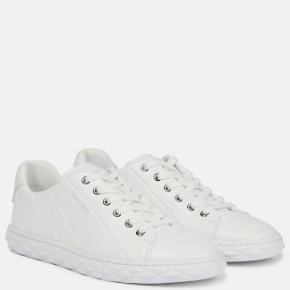 vente en gros de produits de luxe Jimmy Choo Baskets Diamond Light Maxi/F blanches