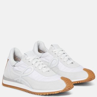 vente en gros de produits de luxe Loewe Baskets Flow Runner en daim blanc