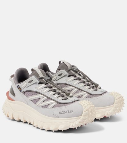 vente en gros de produits de luxe Moncler Chaussures de course Trailgrip en cuir rose