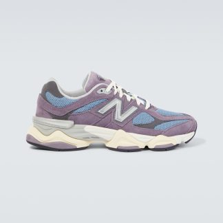 vente en gros de produits de luxe New Balance 9060 baskets en cuir gris